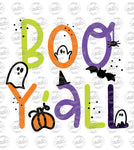 Bright Boo Y'all Halloween Sublimation Design